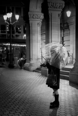 under the lantern