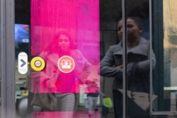 didn't she see the sign?