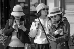 three ladys with hat