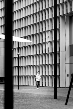 past an enormous shelf