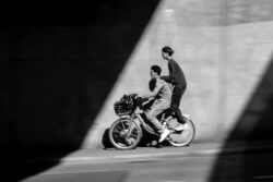 on the bike